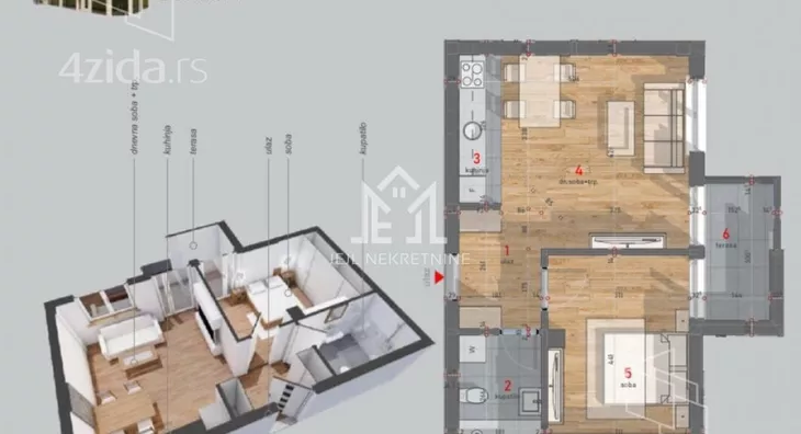 Dvosoban stan | 4zida