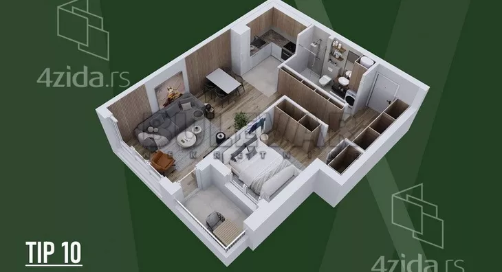 Dvosoban stan | 4zida