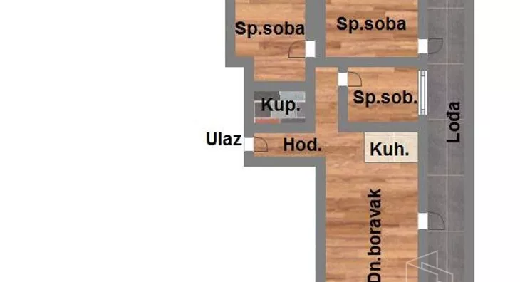 Trosoban stan na prodaju, novo naselje, 223.100€, 109m² - stampaj