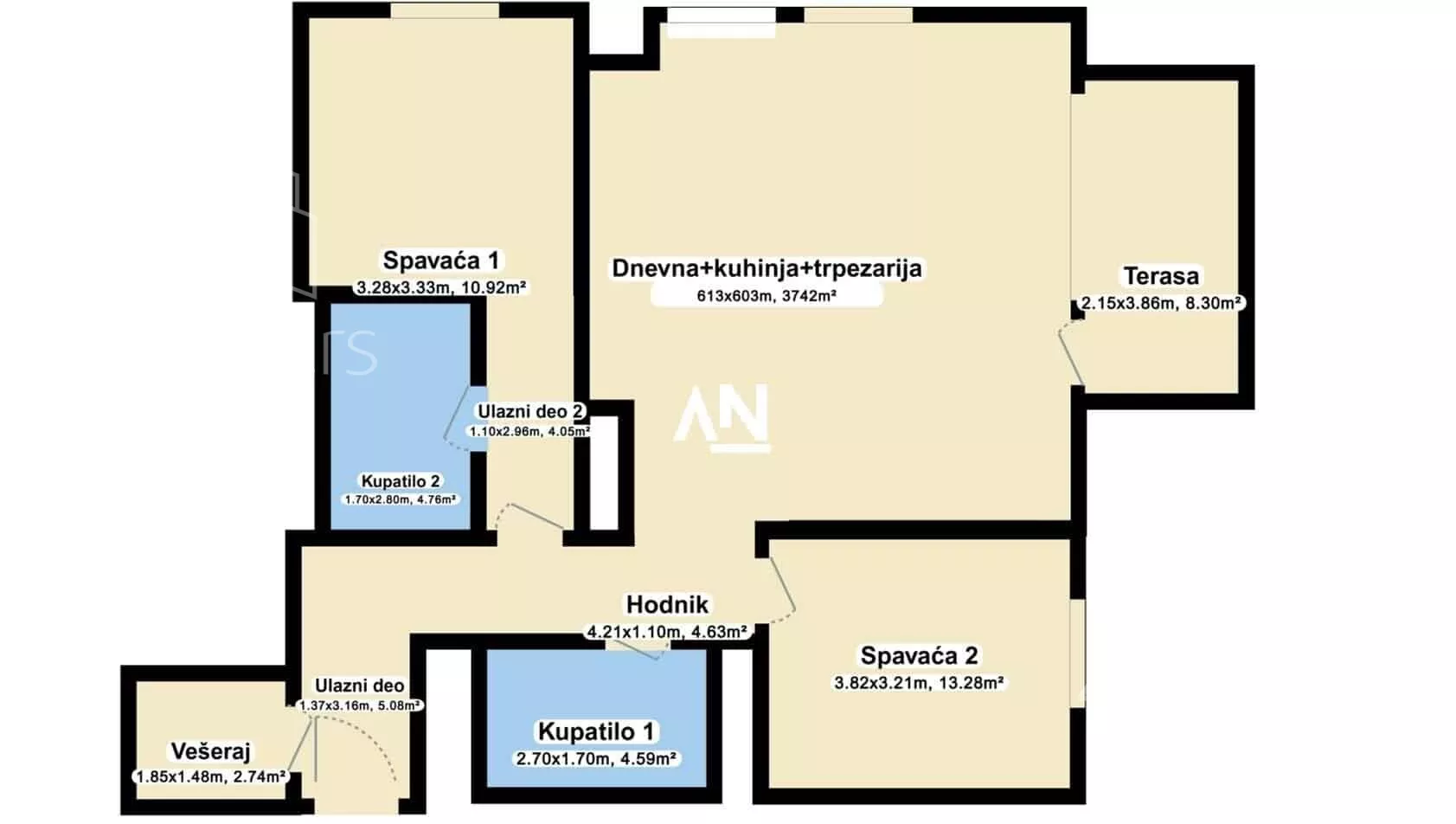 Trosoban stan | 4zida