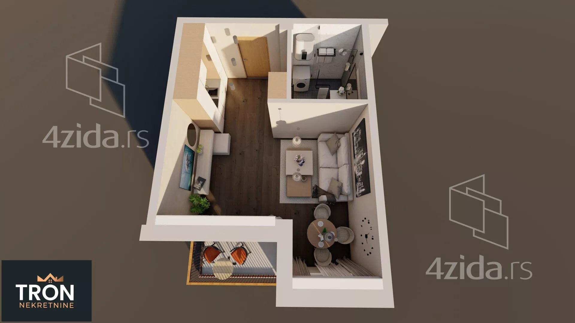 Jednosoban stan | 4zida