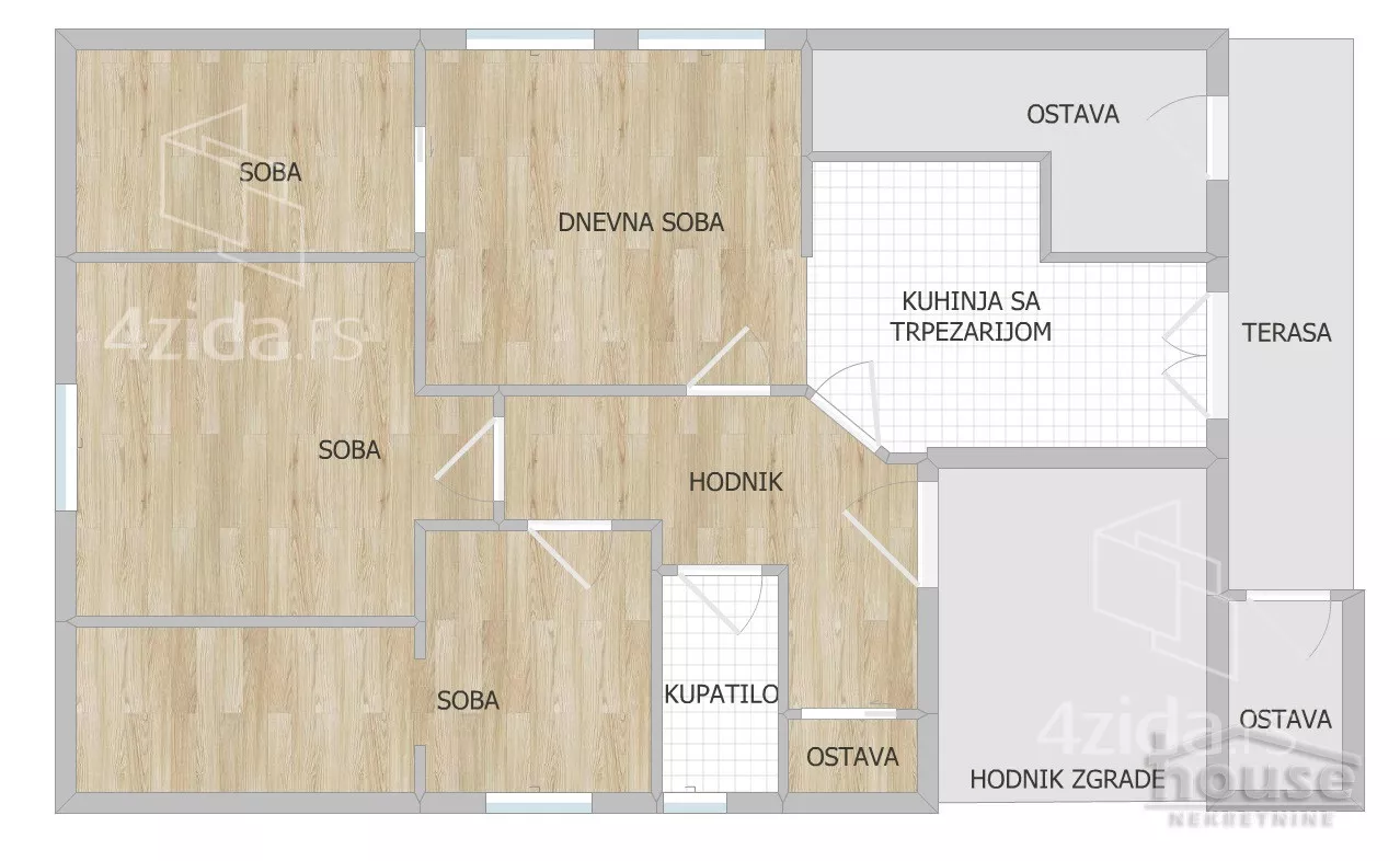 Trosoban stan | 4zida