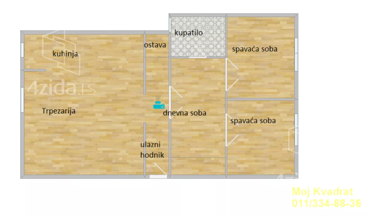 Trosoban stan | 4zida