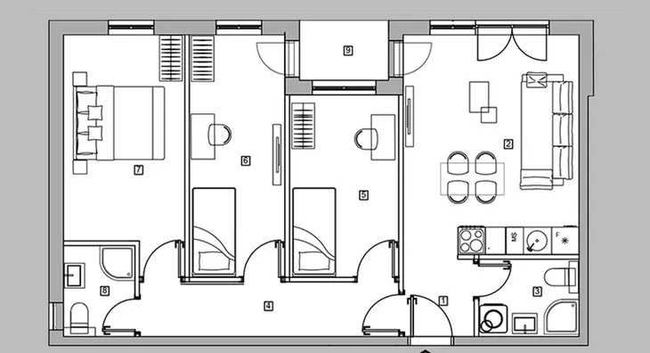 Troiposoban stan | 4zida
