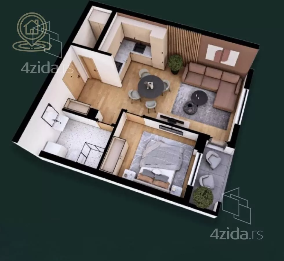 Dvosoban stan | 4zida