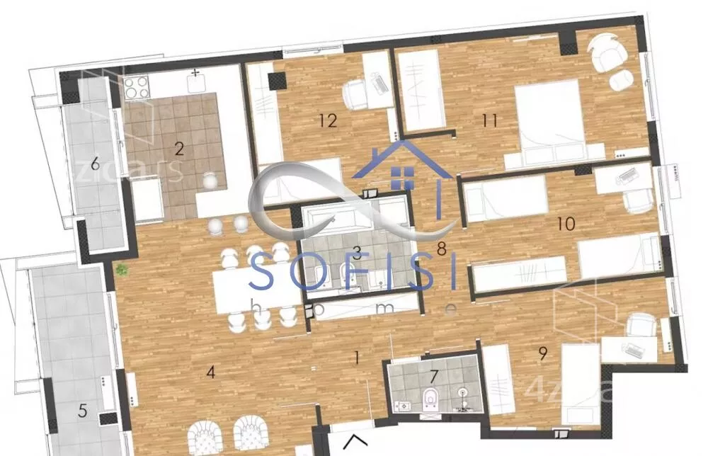 Petosoban stan | 4zida