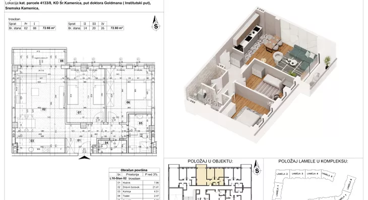 Trosoban stan | 4zida