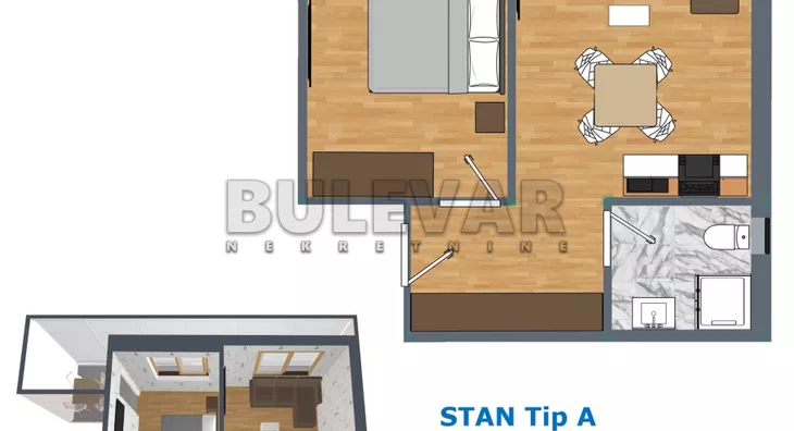 Jednoiposoban stan | 4zida