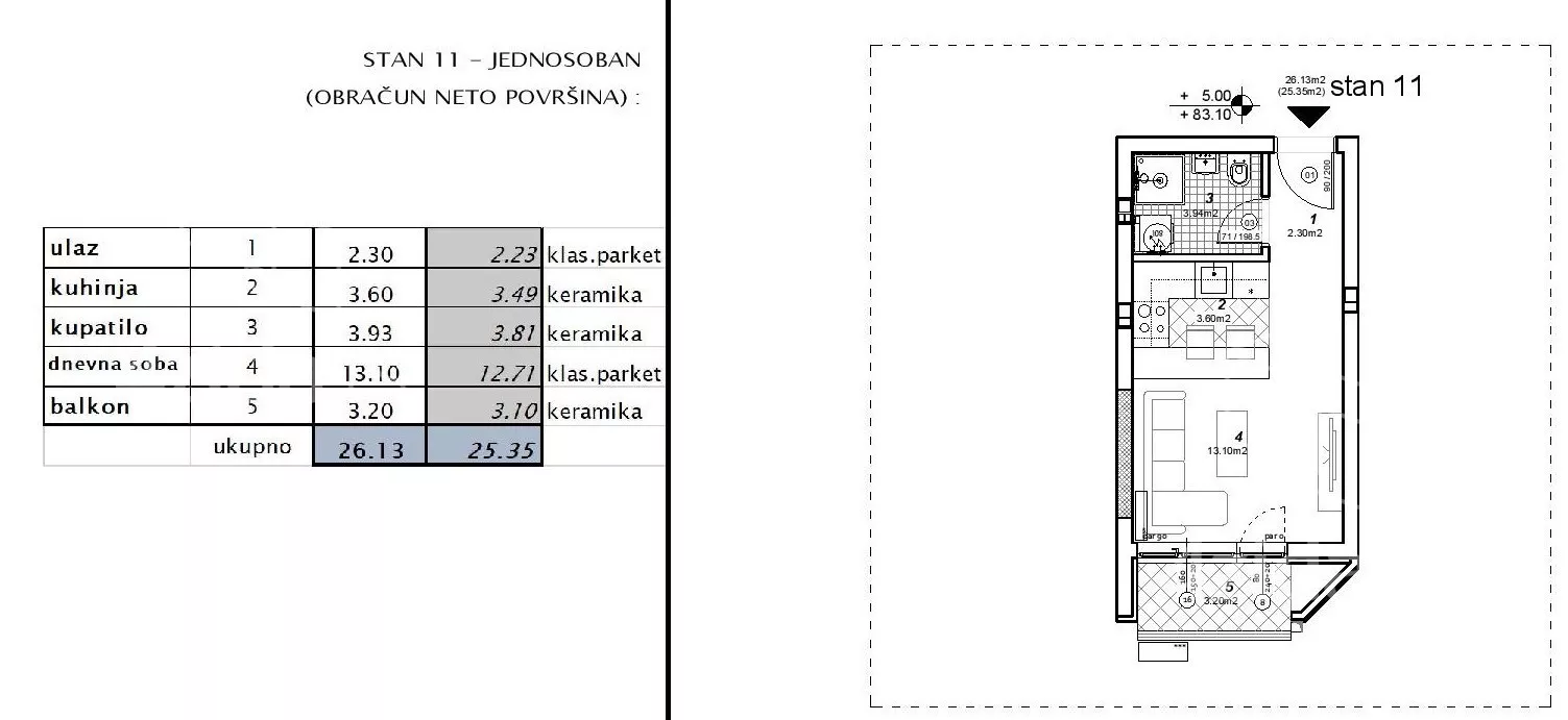 Garsonjera | 4zida