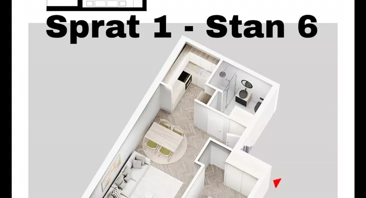 Jednoiposoban stan | 4zida