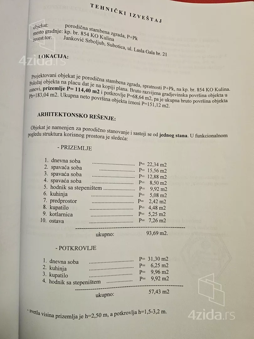 2-etažna kuća | 4zida