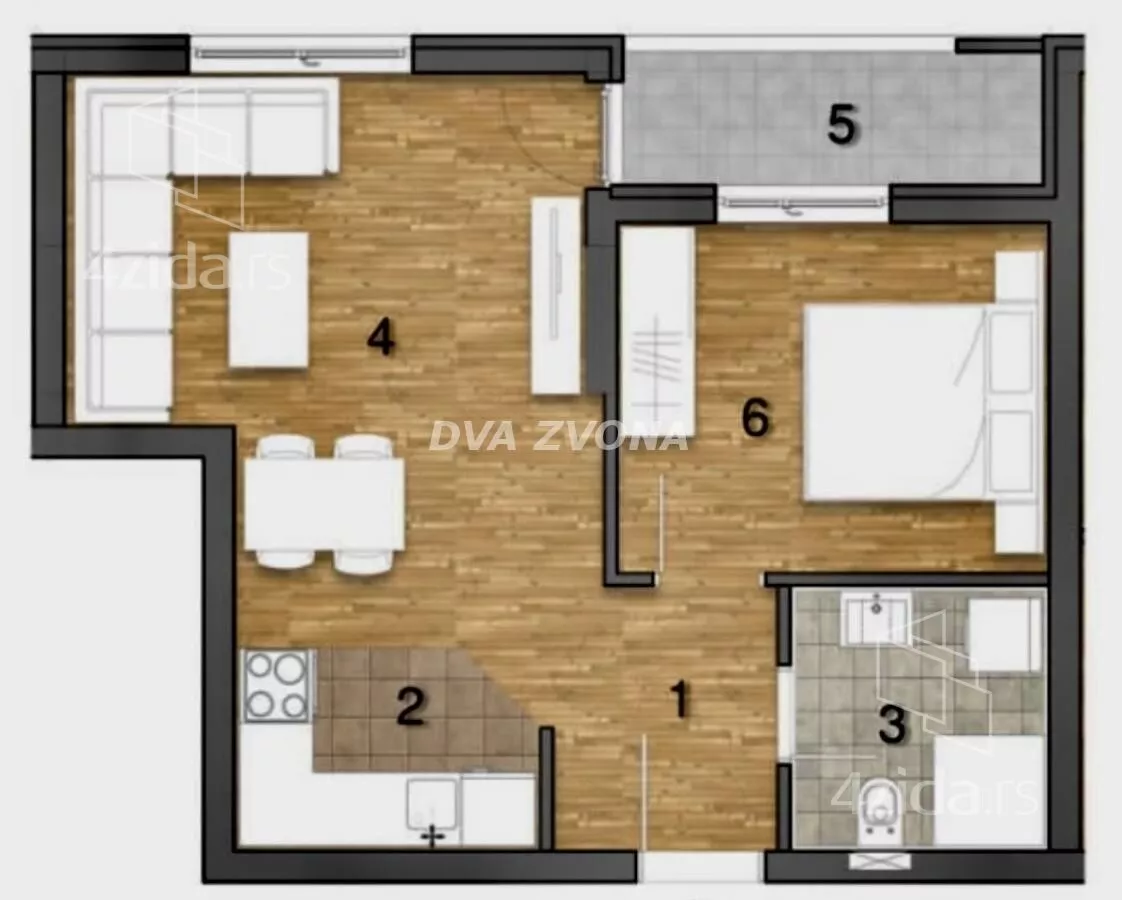 Trosoban stan | 4zida