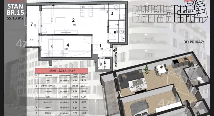 Dvosoban stan | 4zida