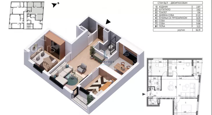 Dvoiposoban stan | 4zida