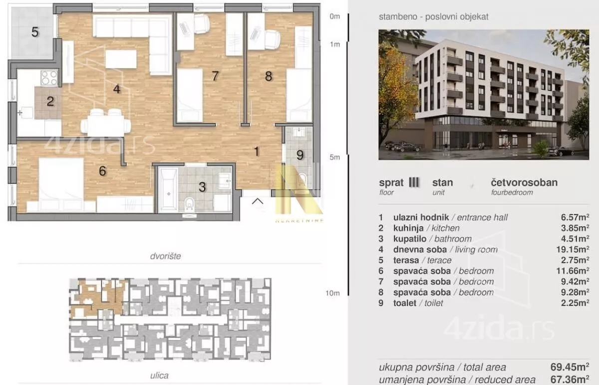 Četvorosoban stan | 4zida