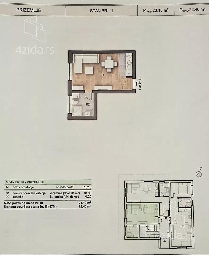 Garsonjera | 4zida