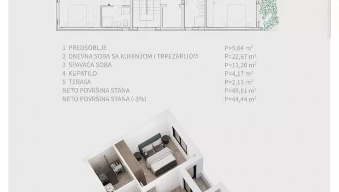 Dvosoban stan | 4zida