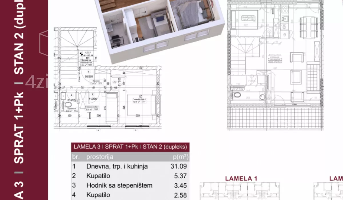 Troiposoban stan | 4zida