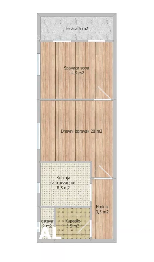 Dvosoban stan | 4zida