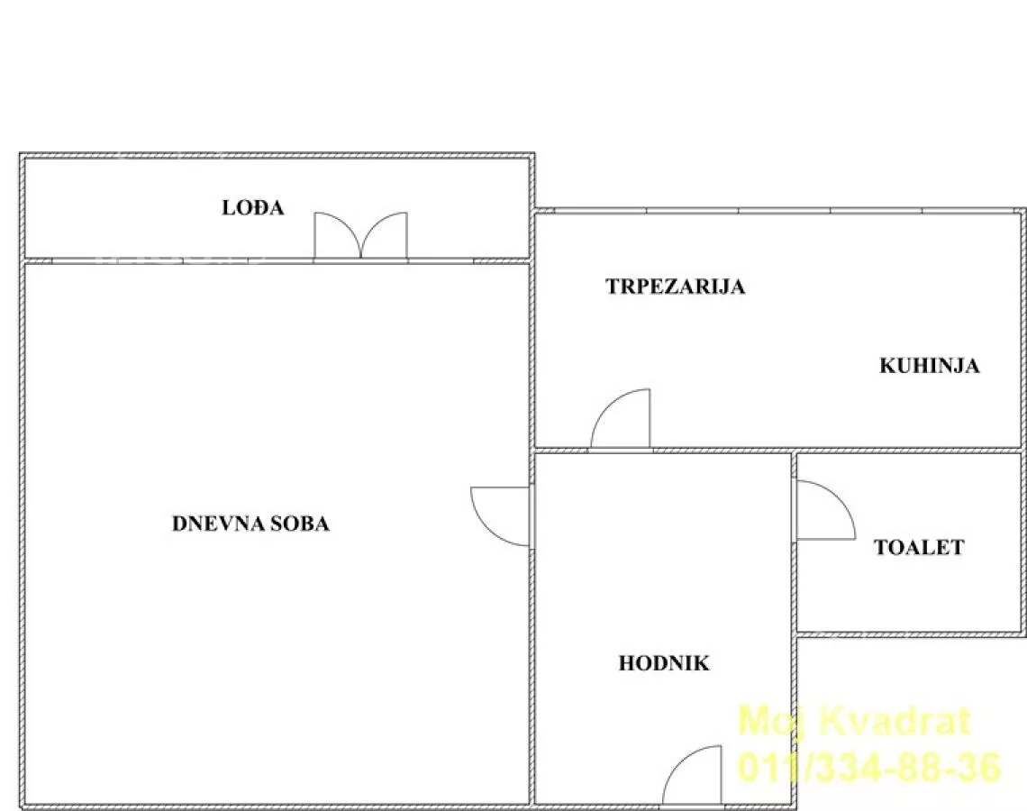 Jednoiposoban stan | 4zida