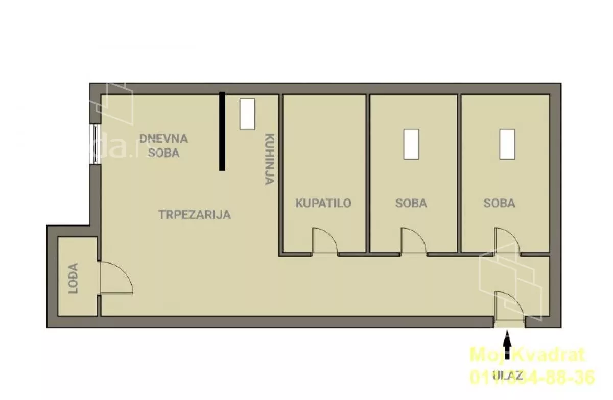 Trosoban stan | 4zida