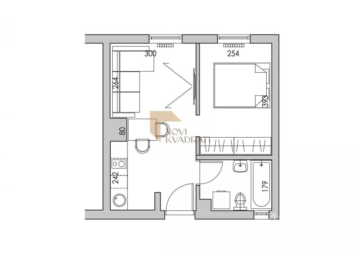 Jednoiposoban stan | 4zida