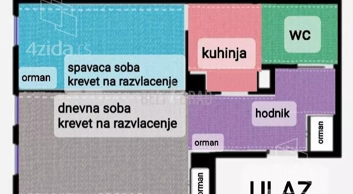 Jednoiposoban stan | 4zida