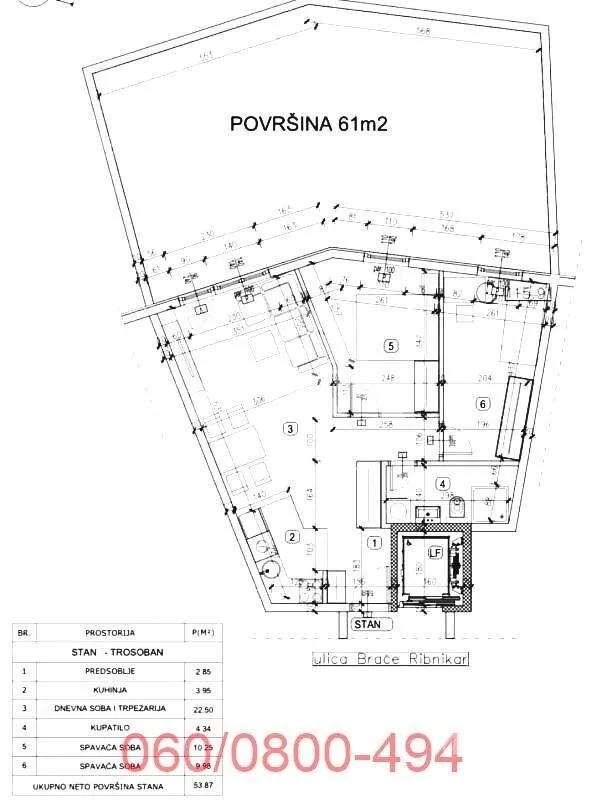 Trosoban stan | 4zida