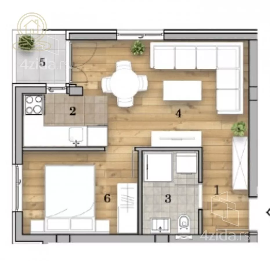 Dvosoban stan | 4zida