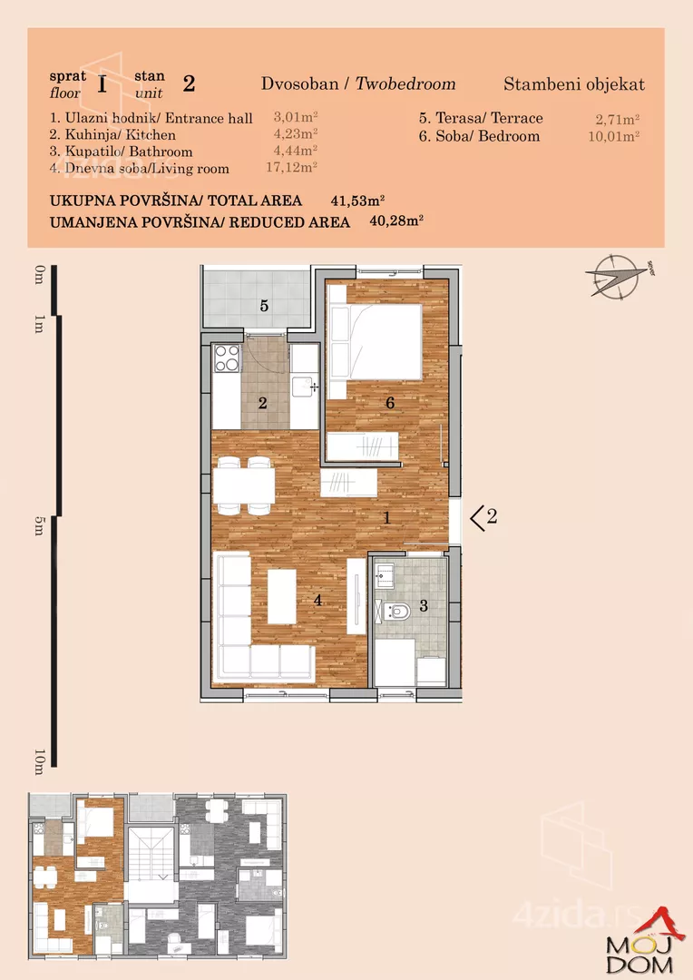 Dvosoban stan | 4zida