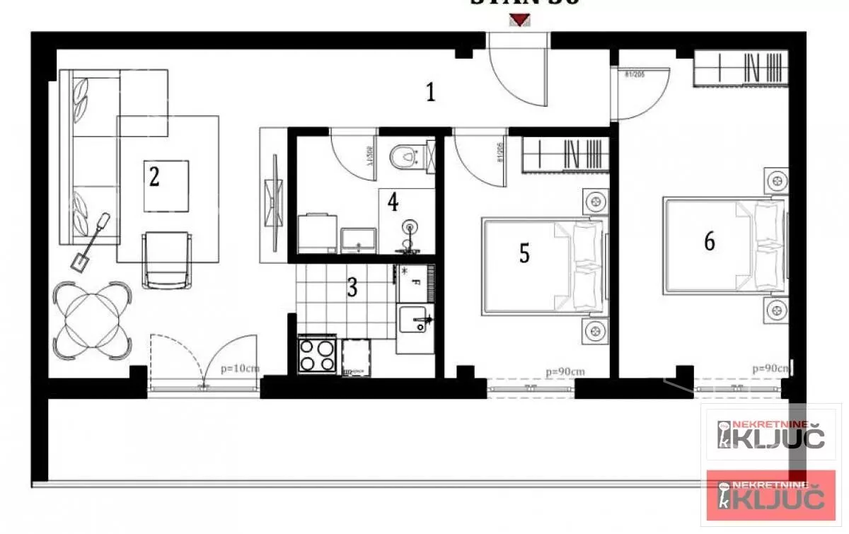 Trosoban stan | 4zida