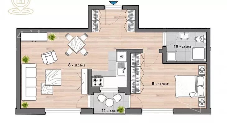 Dvoiposoban stan | 4zida