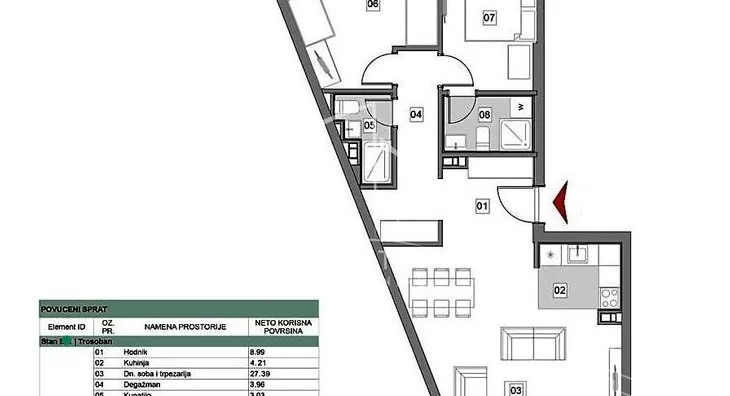 Trosoban stan | 4zida