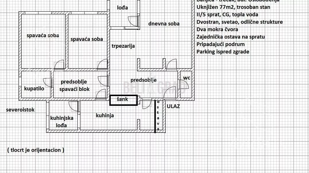Trosoban stan | 4zida