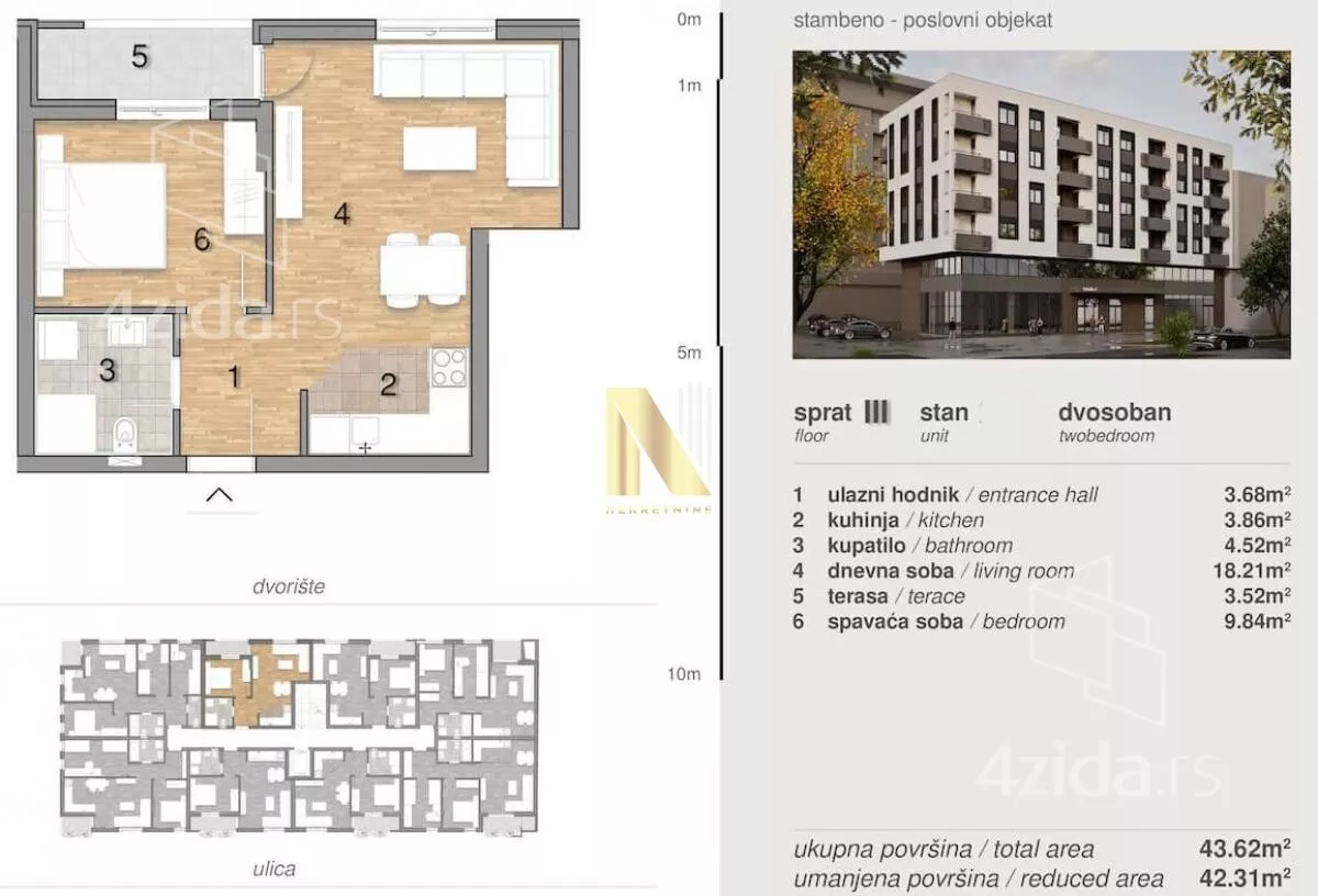 Dvosoban stan | 4zida