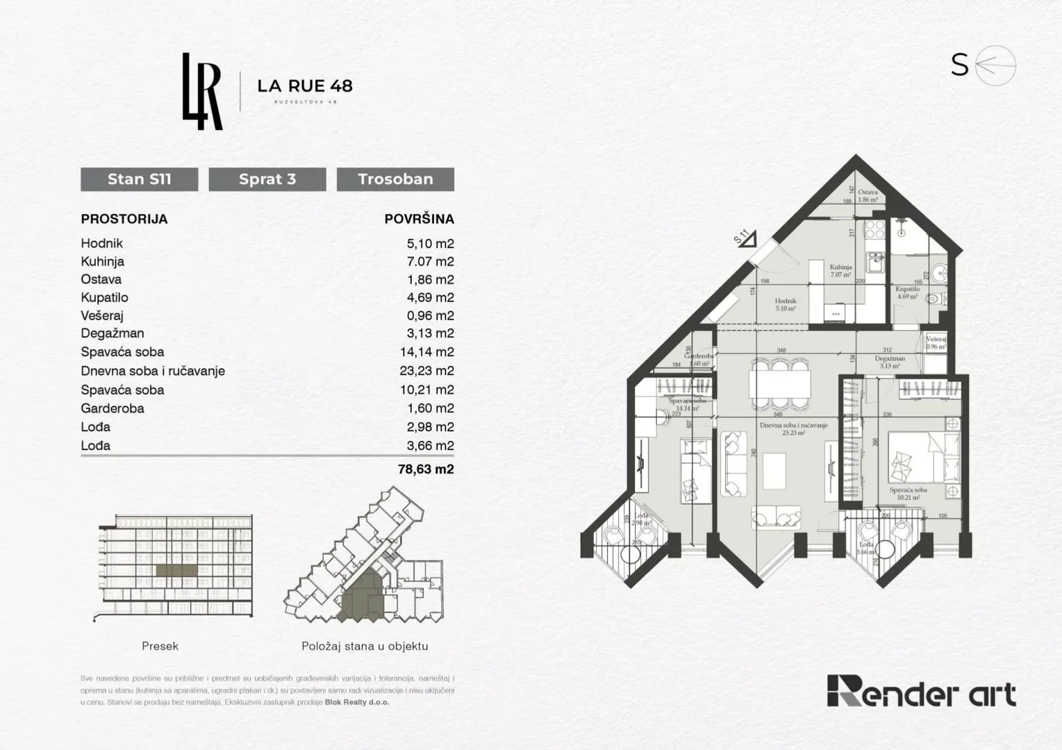 Trosoban stan | 4zida
