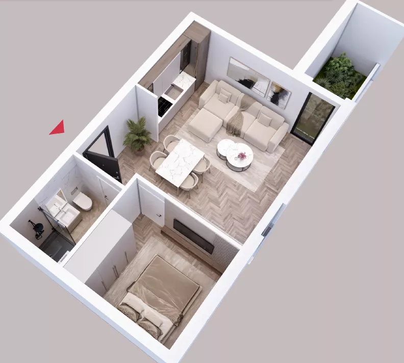 Jednoiposoban stan | 4zida