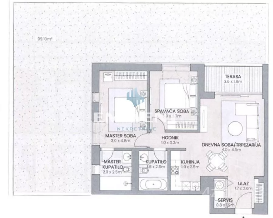 Trosoban stan | 4zida