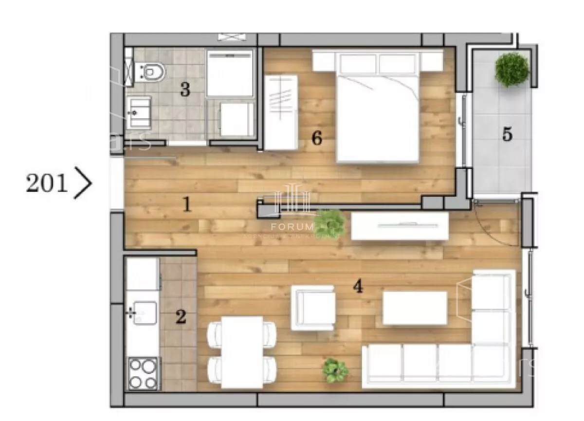 Dvosoban stan | 4zida