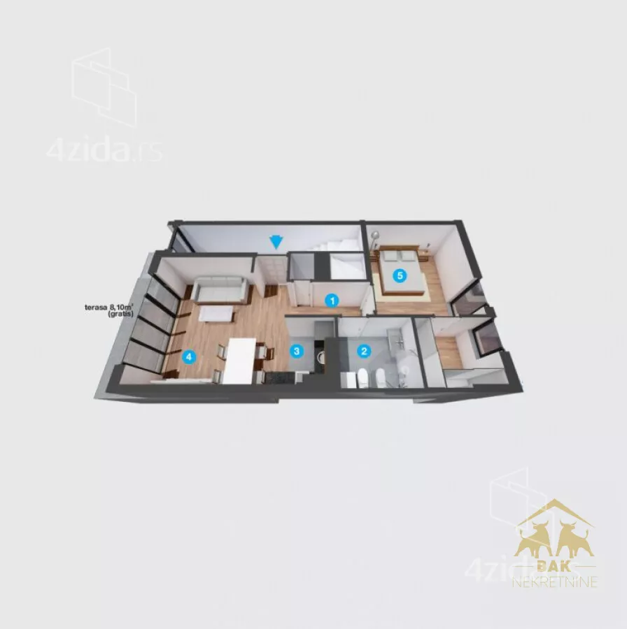 Dvosoban stan | 4zida