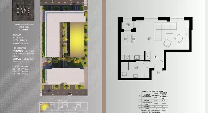 Jednosoban stan | 4zida