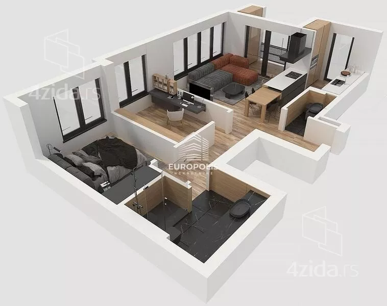 Trosoban stan | 4zida