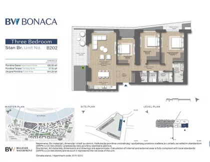 Stan na prodaju · 144 m² · Beograd na vodi, Savski Venac, Beograd
