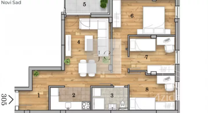 Četvorosoban stan | 4zida