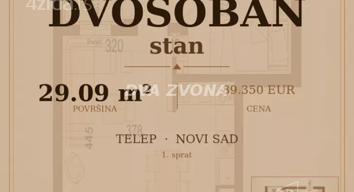 Dvosoban stan | 4zida