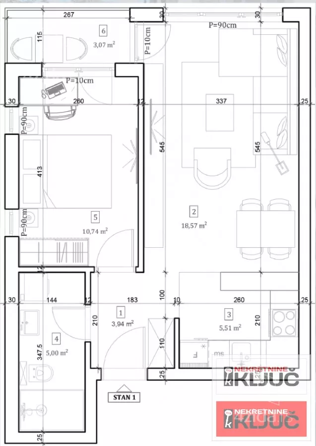 Dvosoban stan | 4zida