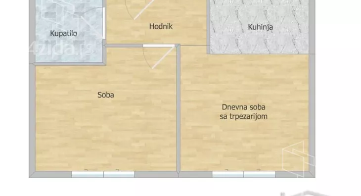 Jednoiposoban stan | 4zida