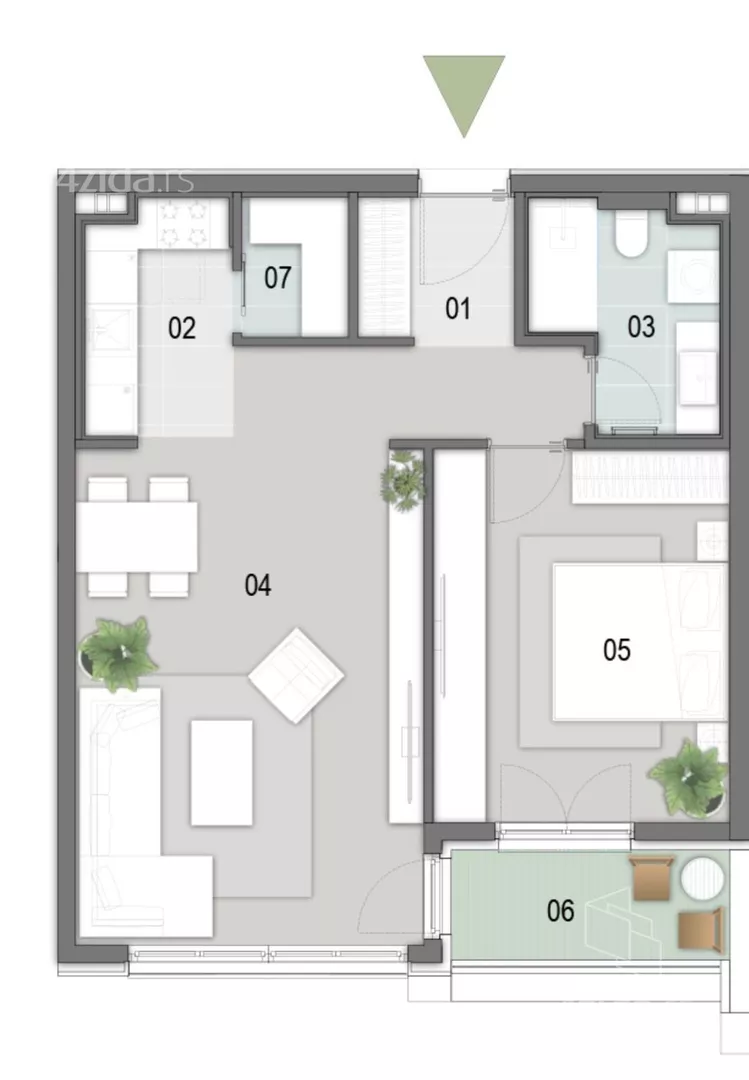 Dvosoban stan | 4zida