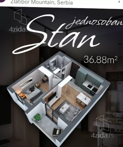 Jednoiposoban stan | 4zida