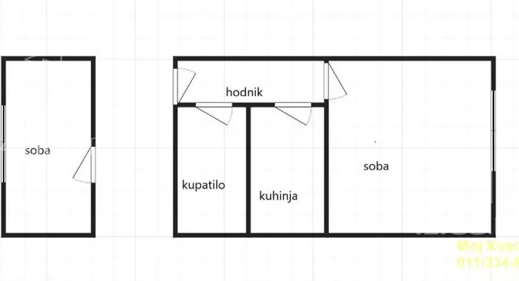 Jednoiposoban stan | 4zida